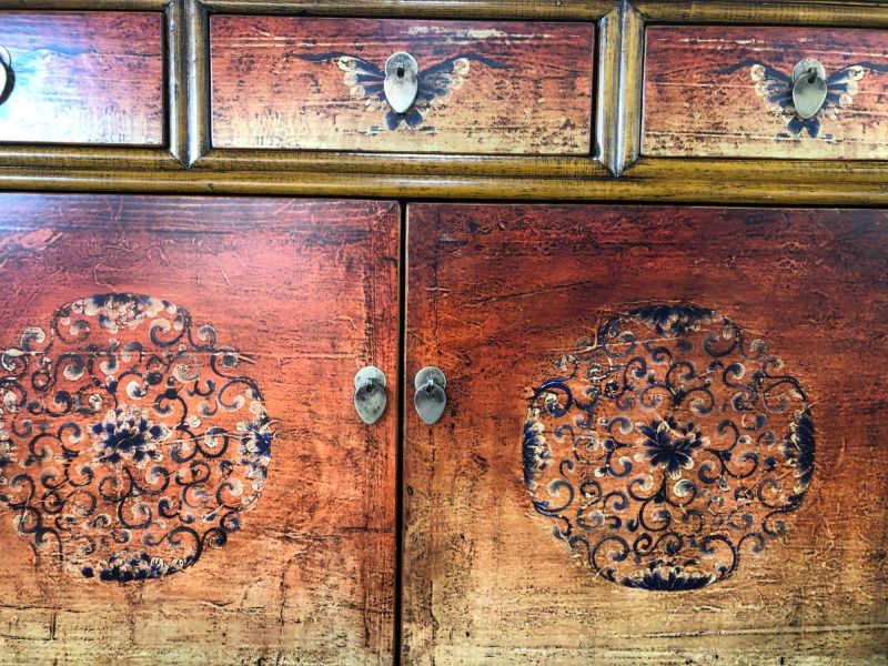 Chinesische Kommode Schrank Kästchen Set Art. Fire-4 - Opium Outlet